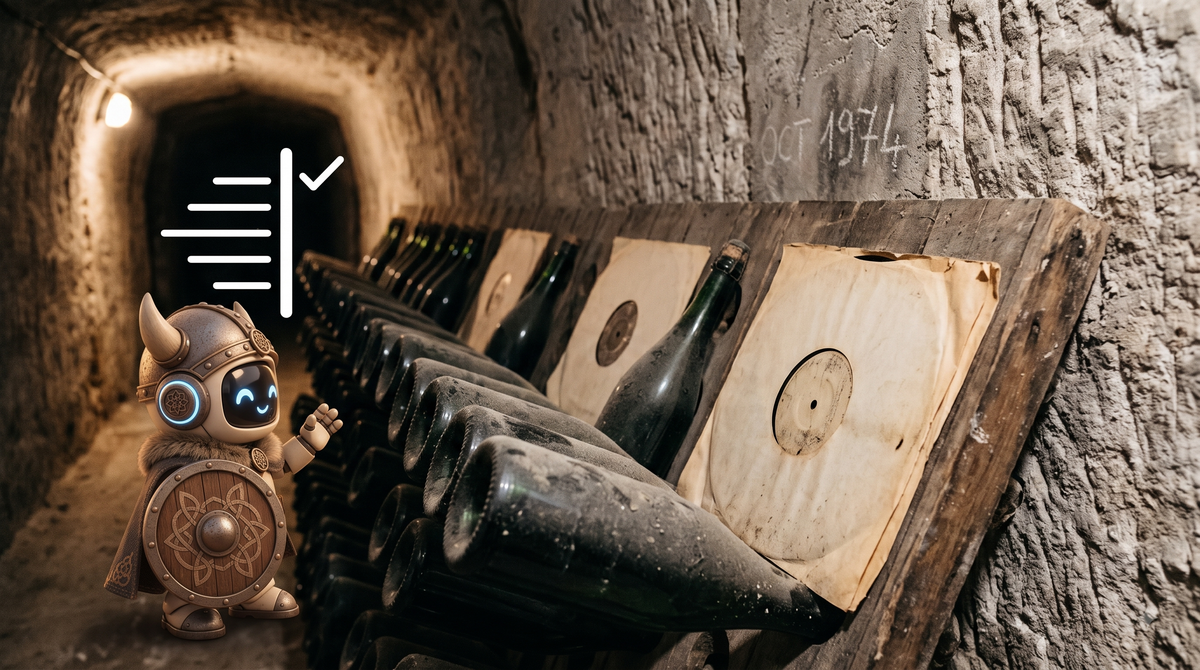 The wine cellar was sealed before anyone could have faked it...