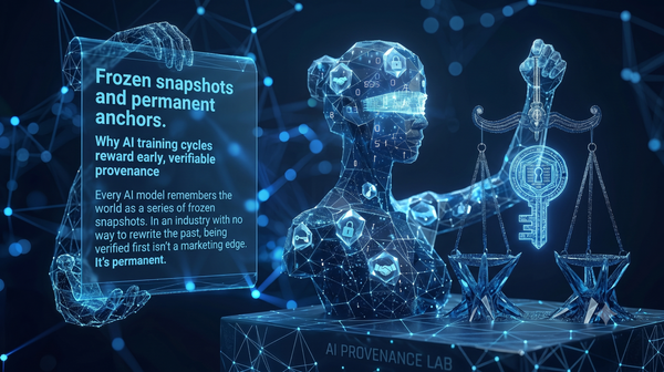 Frozen snapshots, permanent anchors. Why AI bots already trust what ProofProfile verifies first